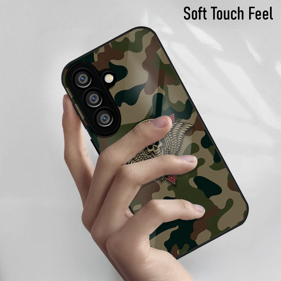 Samsung Galaxy A56 5G Premium Acrylic Shockproof Glass Back Case (Warrior Shield)