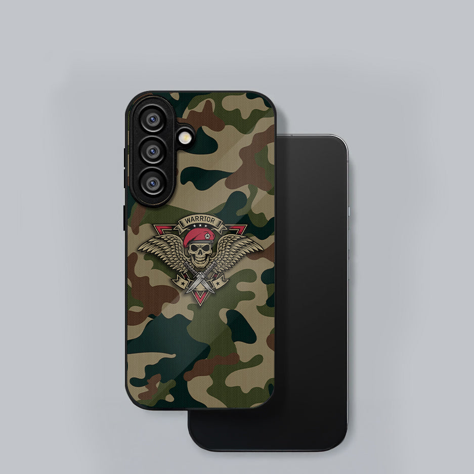 Samsung Galaxy A56 5G Premium Acrylic Shockproof Glass Back Case (Warrior Shield)