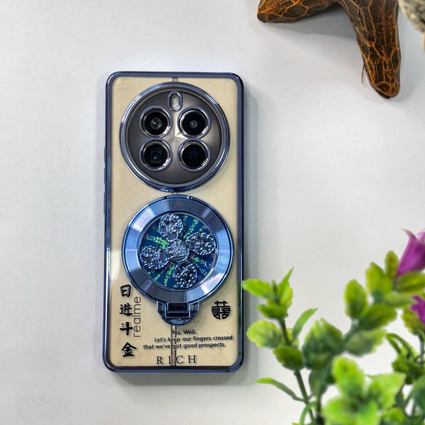 Realme 12 Pro+ 5G Rich Manifestation Reflective Fidget Rotating Back Case