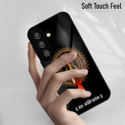 Samsung Galaxy A36 5G Premium Acrylic Shockproof Glass Back Case (Mandala Trishul)