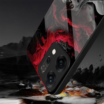 Oppo Reno 14 5G Premium Acrylic Shockproof Glass Back Case (Flame)