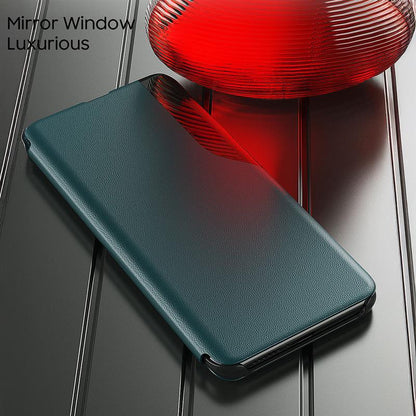 Vivo Y28 5G Luxury Half Window Leather Flip Case