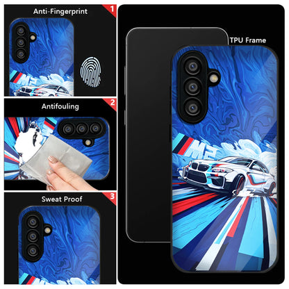 Samsung Galaxy A36 Premium Acrylic Shockproof Glass Back Case (BMW M2)