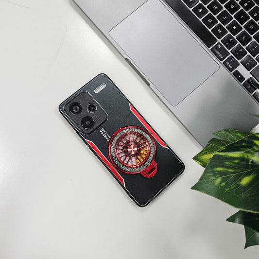 Redmi Note 13 Pro+ 5G Best Selling Stress Buster Wheel Aluminium Metal Scratch Resistant Back Case