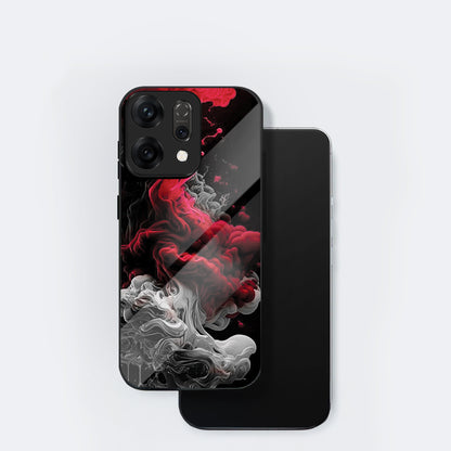 Oppo Reno 14 5G Premium Acrylic Shockproof Glass Back Case (Flame)