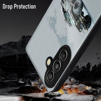 Samsung Galaxy A36 5G Premium Acrylic Shockproof Glass Back Case (OFF Road Jeep)