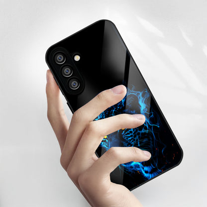 Samsung Galaxy A36 Premium Acrylic Shockproof Glass Back Case (Electric Predator)