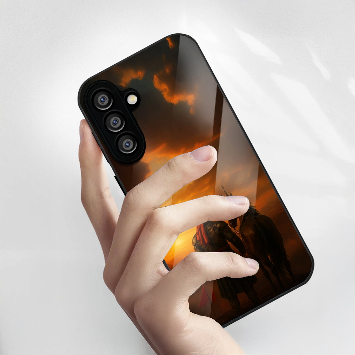 Samsung Galaxy A36 Premium Acrylic Shockproof Glass Back Case (Shourya)