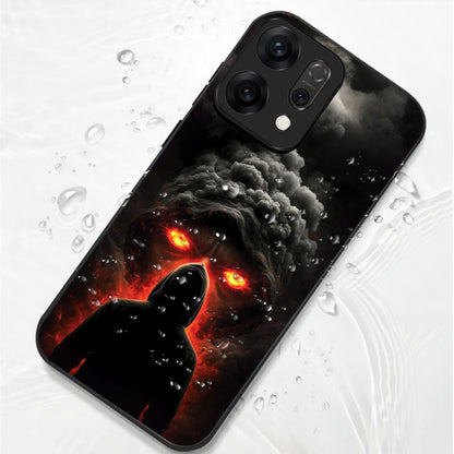 Oppo Reno 14 5G Premium Acrylic Shockproof Glass Back Case (Nightmare)