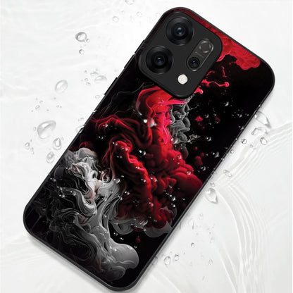Oppo Reno 14 5G Premium Acrylic Shockproof Glass Back Case (Flame)