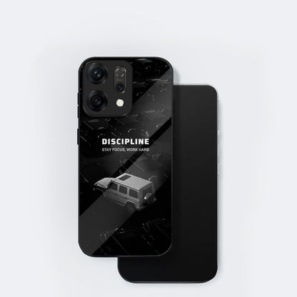 Oppo Reno 14 5G Premium Acrylic Shockproof Glass Back Case (Discipline)