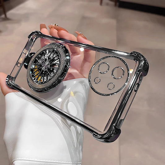 Vivo Y58 5G Premium Stress Buster Wheel Rotating Shockproof Airbags Case