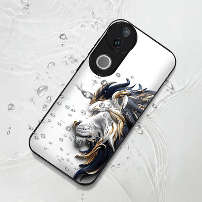 Vivo V50 5G Premium Acrylic Shockproof Glass Back Case (King’s Flow)