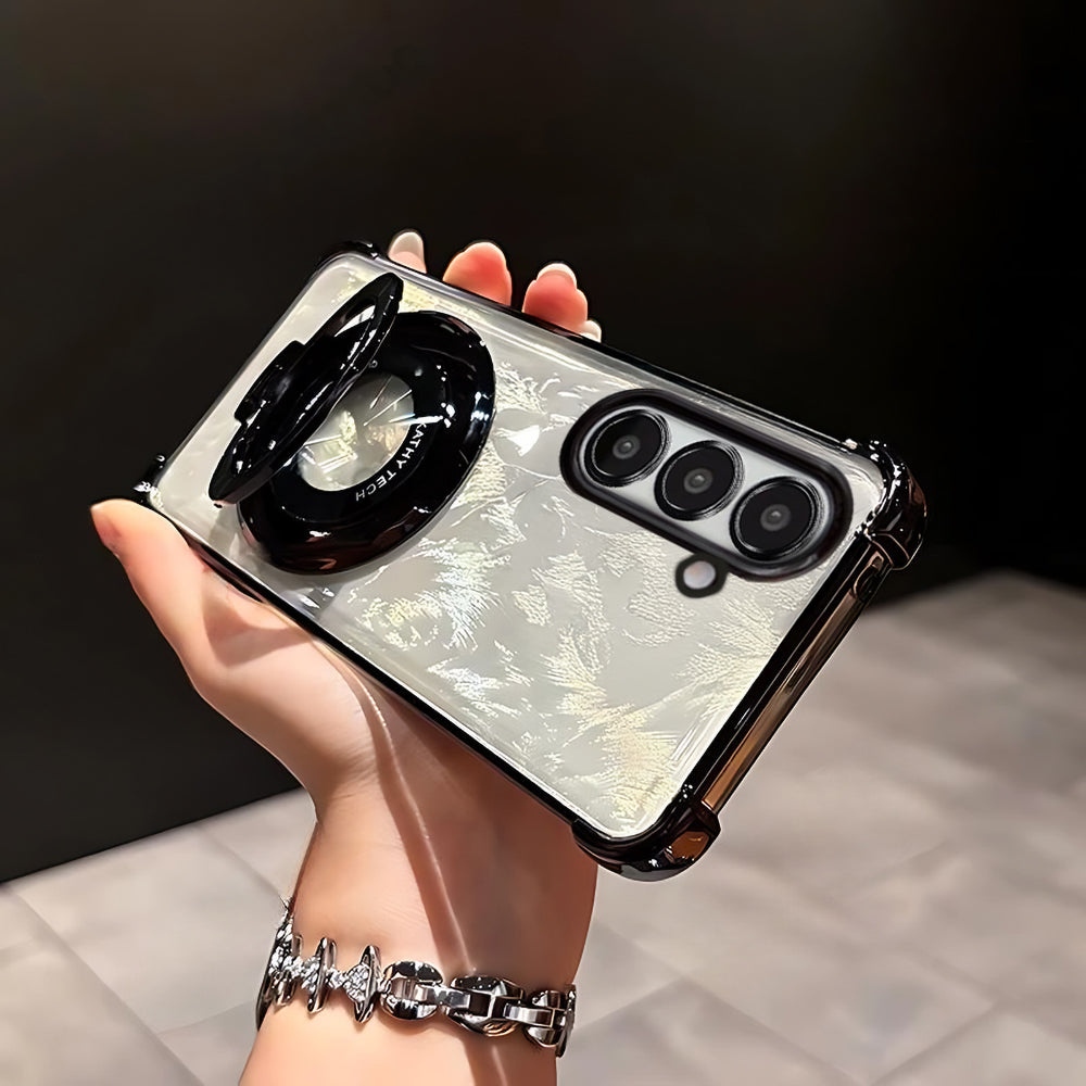 Samsung Galaxy A36 5G Original Luxury Magnifier Ring Stand Shockproof Airbags Corner Case