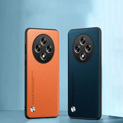 Oppo F27 Pro+ 5G Soft Vegan Leather Grain Protective Back Case