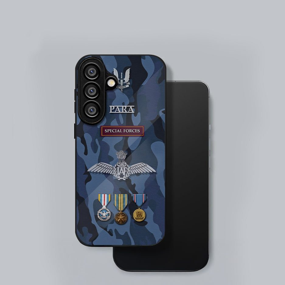 Samsung Galaxy A56 5G Premium Acrylic Shockproof Glass Back Case (Special Forces)