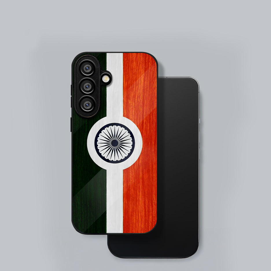 Samsung Galaxy A56 5G Premium Acrylic Shockproof Glass Back Case (India Pride)