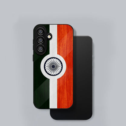 Samsung Galaxy A56 5G Premium Acrylic Shockproof Glass Back Case (India Pride)