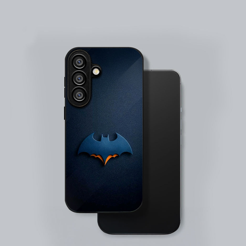 Samsung Galaxy A56 5G Premium Acrylic Shockproof Glass Back Case (Bat Logo)