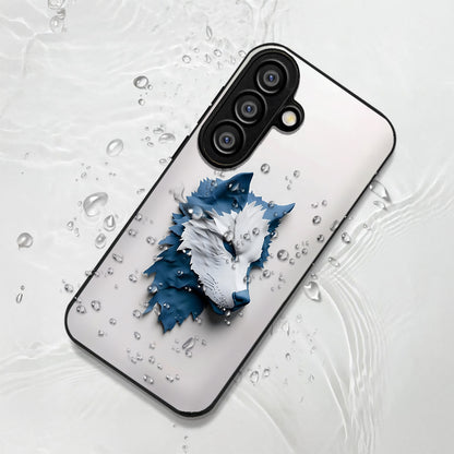 Samsung Galaxy A56 5G Premium Acrylic Shockproof Glass Back Case (Blue Wolf)
