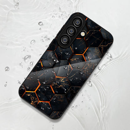 Samsung Galaxy A36 Premium Acrylic Shockproof Glass Back Case (FireGrid)