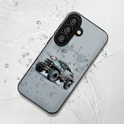 Samsung Galaxy A36 5G Premium Acrylic Shockproof Glass Back Case (OFF Road Jeep)