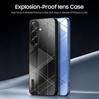 Samsung Galaxy A56 5G Triangle Pattern Matte Back Shockproof Case