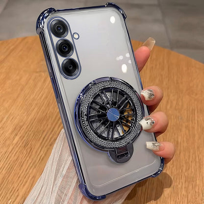 Samsung Galaxy A56 5G Premium Stress Buster Wheel Rotating Shockproof Airbags Case