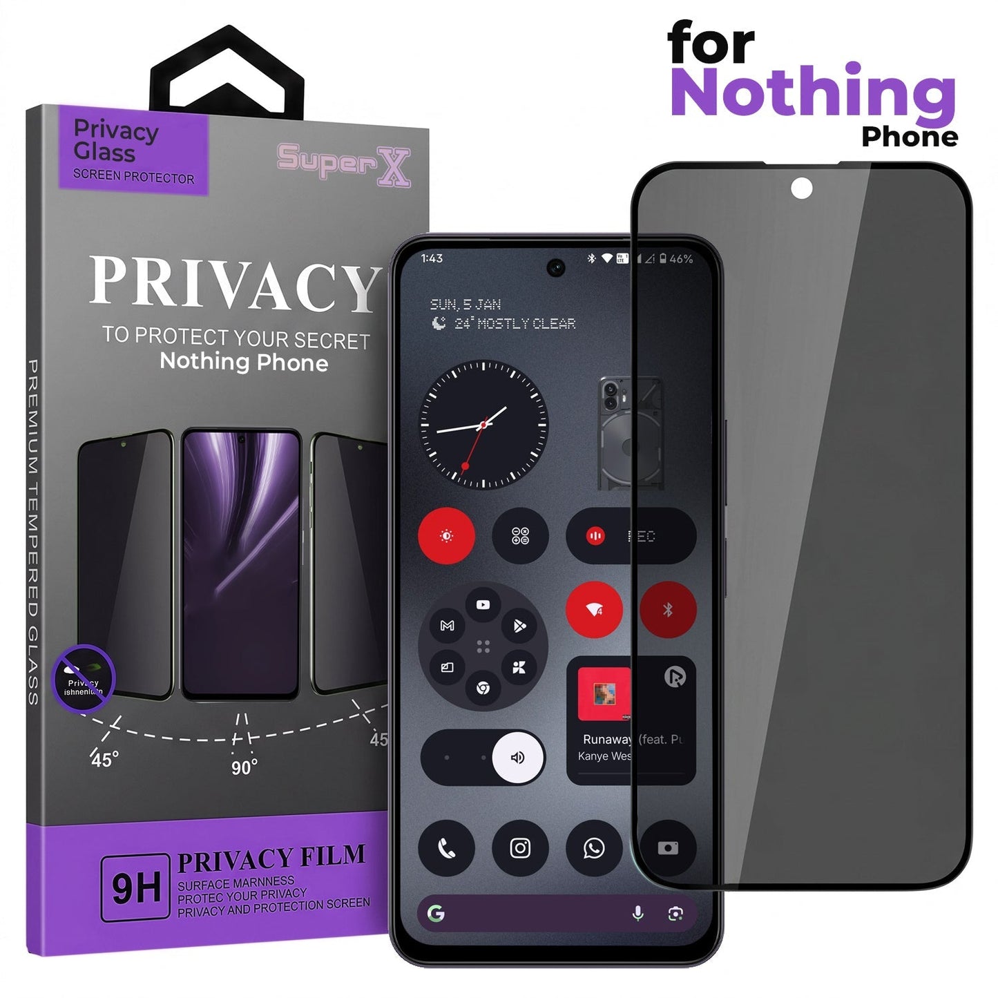 Nothing Phone 3a Pro 5G Original Luxury Magnifier Ring Stand Shockproof Airbags Corner Case