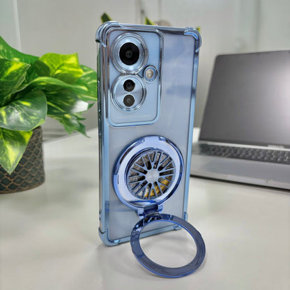 Oppo F25 Pro 5G Premium Stress Buster Wheel Rotating Shockproof Airbags Case