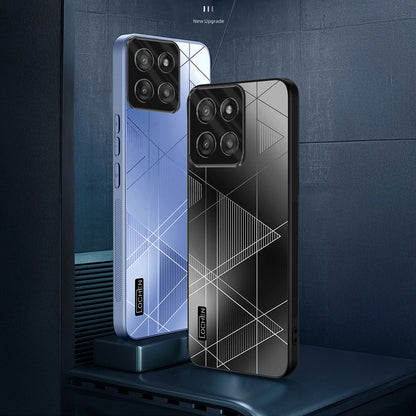 Motorola Edge 60 Fusion 5G Triangle Pattern Matte Back Shockproof Case