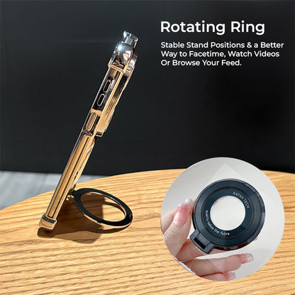 Nothing Phone 4a Pro 5G Original Luxury Magnifier Ring Stand Shockproof Airbags Corner Case