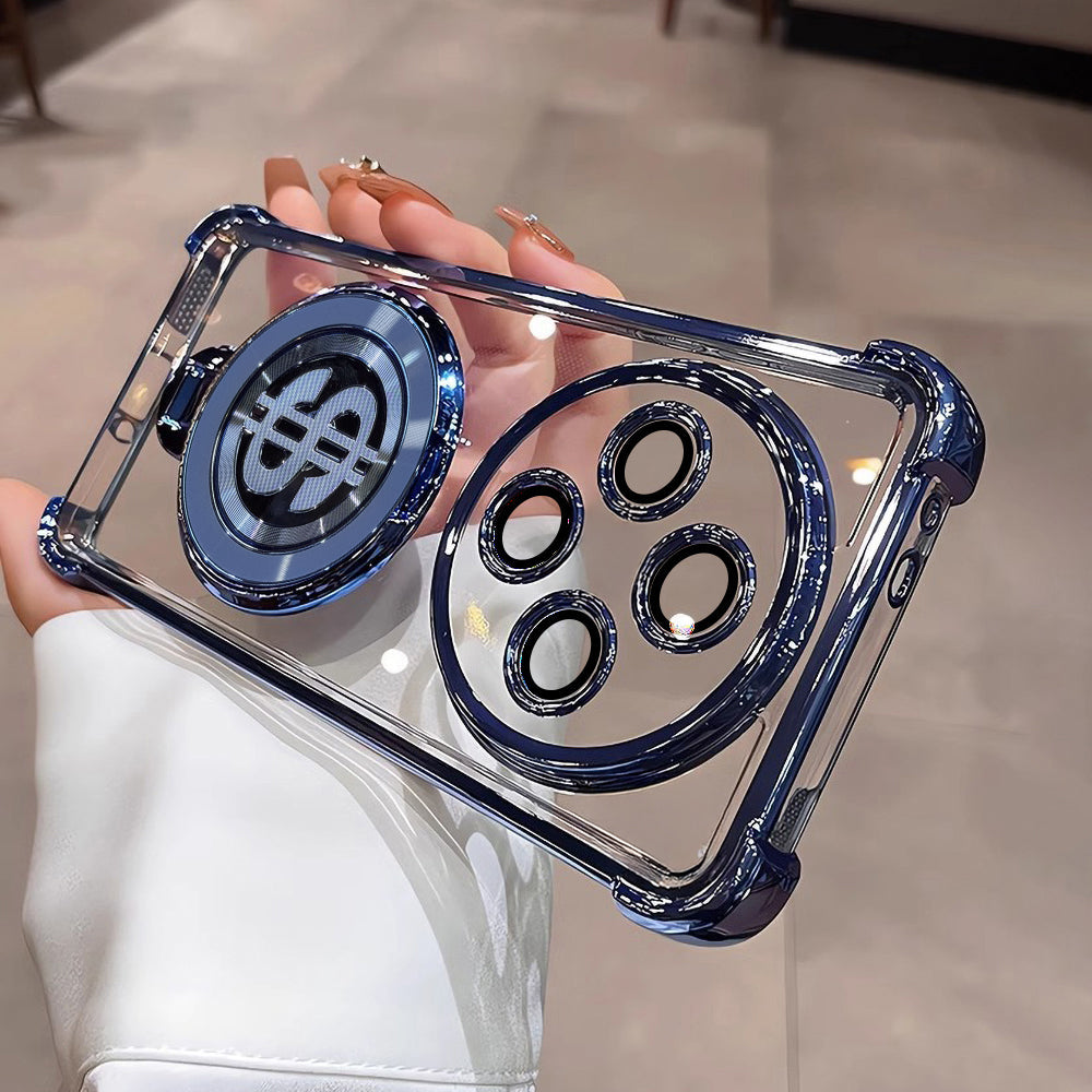 OPPO F27 PRO+ 5G Four Corner Airbags 100% Original Astro Money Magnet Rotating Dollar Case