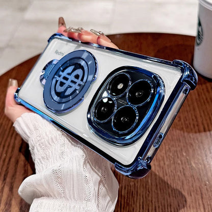 Redmi Note 14 Pro+ 5G Four Corner Airbags 100% Original Astro Money Magnet Rotating Dollar Case