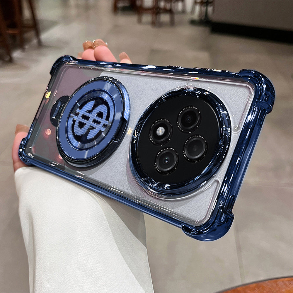 OPPO F27 PRO+ 5G Four Corner Airbags 100% Original Astro Money Magnet Rotating Dollar Case