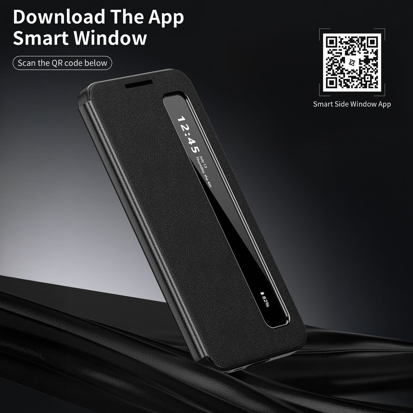 Samsung Galaxy S24 5G Smart Side Window Flip Leather Case