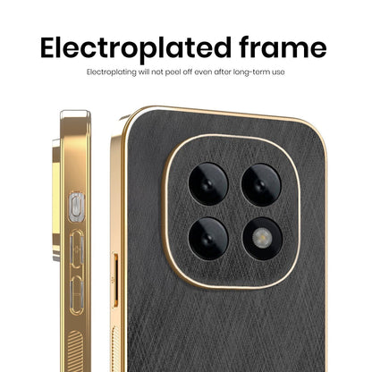 Oppo F29 Pro 5G Premium Electroplated Frame Gold Thread Pattern Soft Case