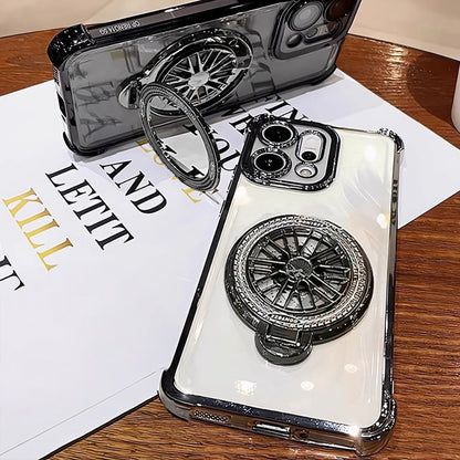 Oppo Reno14 5G Premium Stress Buster Wheel Rotating Shockproof Airbags Case(Buy 1 Get 1 Surprise Cover)