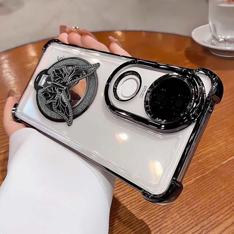 Vivo T4R 5G Premium Butterfly Stand Airbags Case