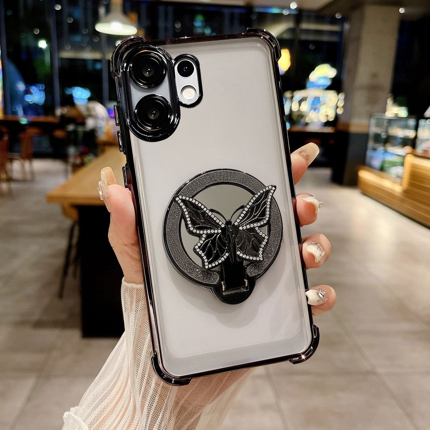 Vivo T4 Pro 5G Premium Butterfly Stand Airbags Case