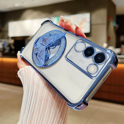 Vivo Y200 5G Premium Butterfly Stand Airbags Case