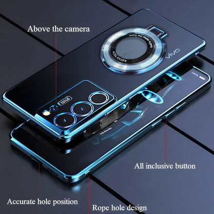 Vivo Y300 5G Magnifier Electroplating Case