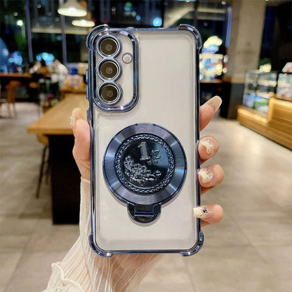 Samsung Galaxy A17 5G Premium Billion Wheel Rotating Shockproof Airbags Case