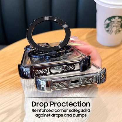 Motorola Edge 60 Pro 5G Premium Billion Wheel Rotating Shockproof Airbags Case