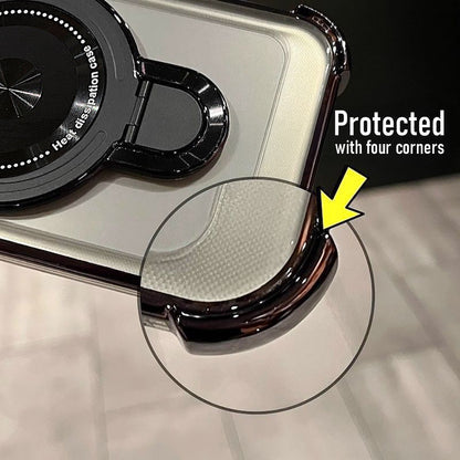 Samsung Galaxy A26 5G Luxury Four Corner Invincible Bracket Ring Stand Case