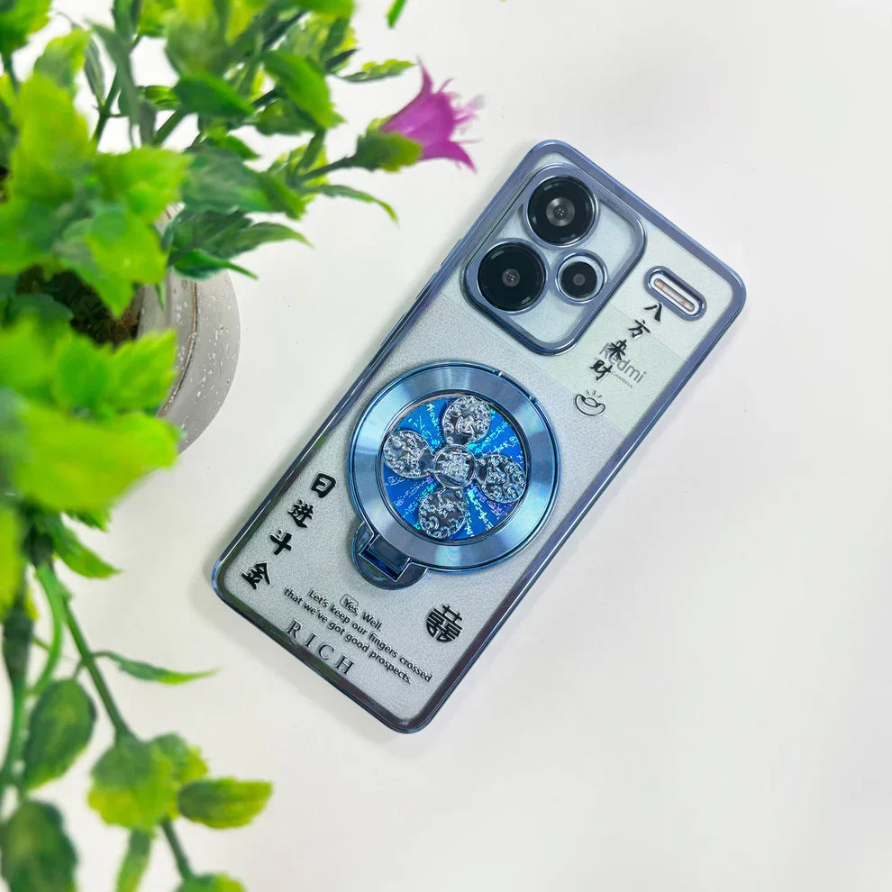 Redmi Note 13 Pro+ 5G Rich Manifestation Reflective Fidget Rotating Back Case